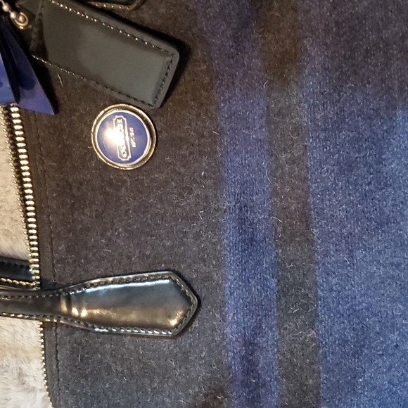 Coach Wool Satchel Hand Bag - Picture 15 of 16